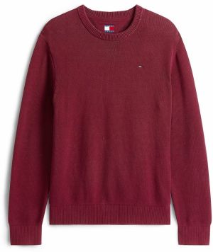 Tommy Jeans Sveter 'ESS'  burgundská