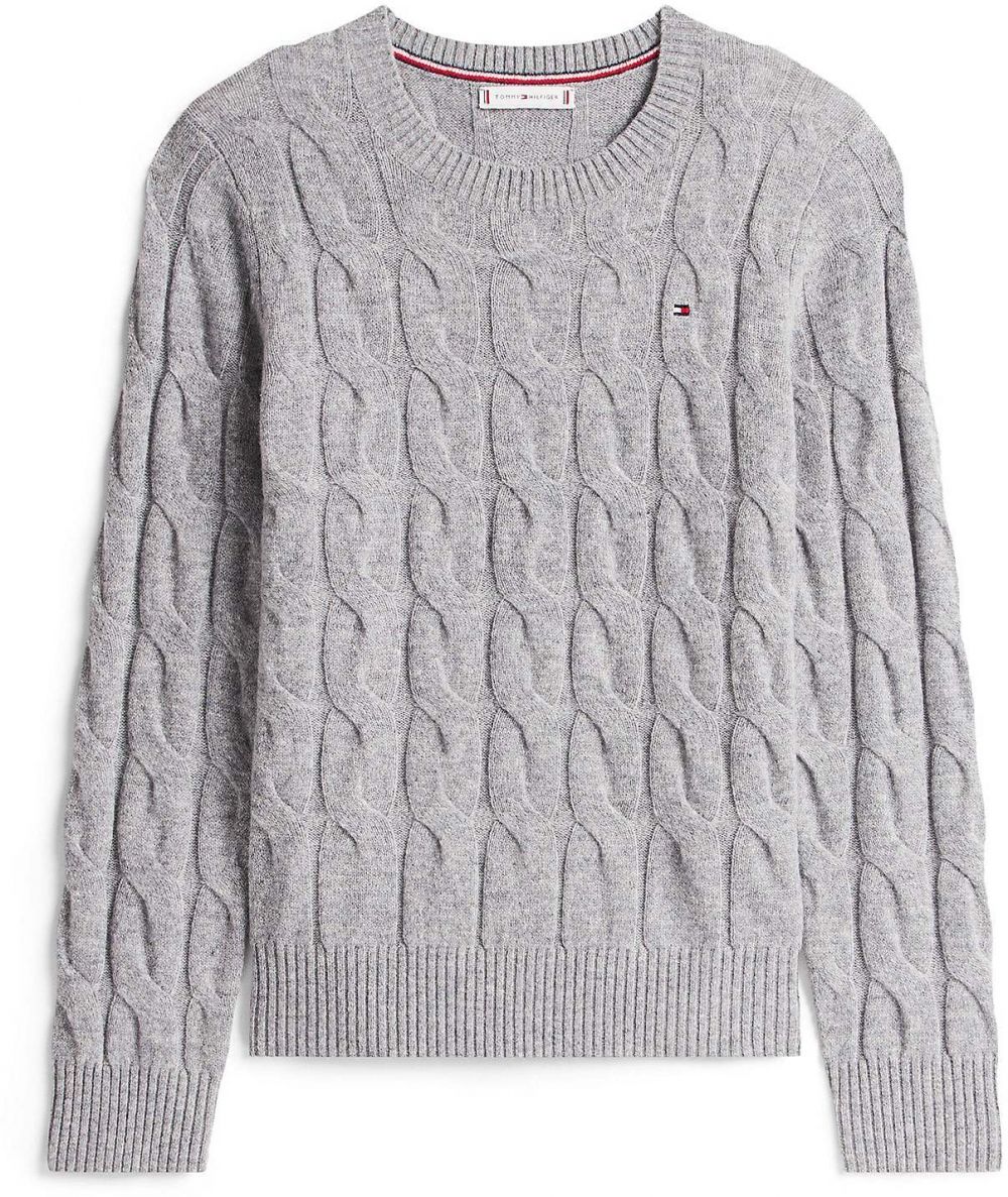 TOMMY HILFIGER Sveter  sivá melírovaná