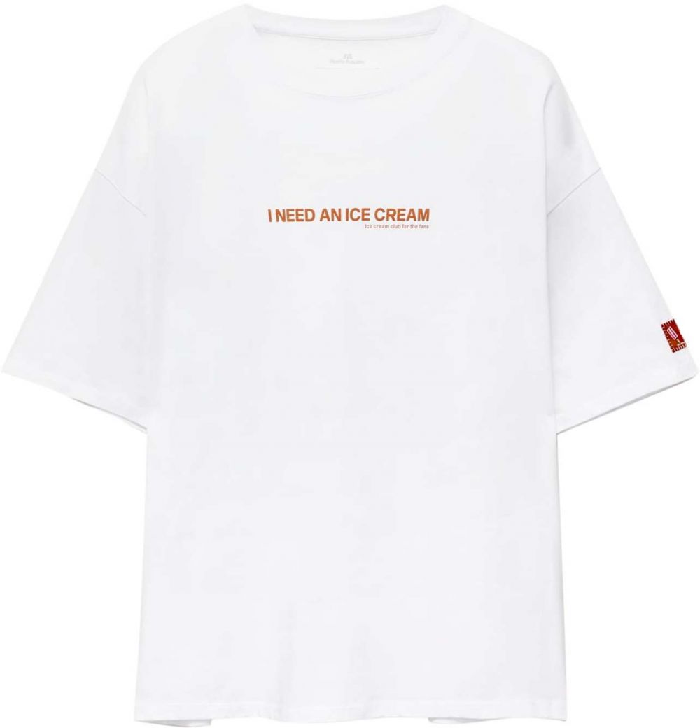Pull&Bear Tričko 'PACIFIC'  koňaková / staroružová / svetloružová / biela