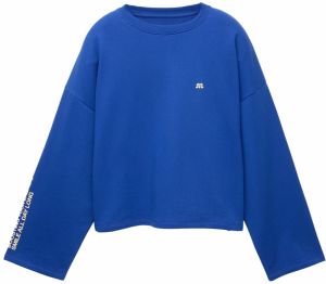 Pull&Bear Mikina  kobaltovomodrá / svetložltá