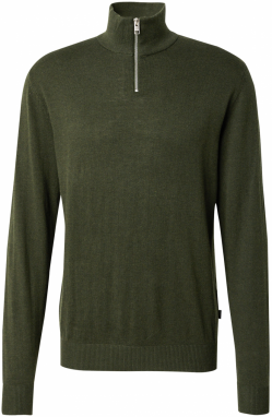JACK & JONES Sveter 'JJEEmil'  tmavozelená