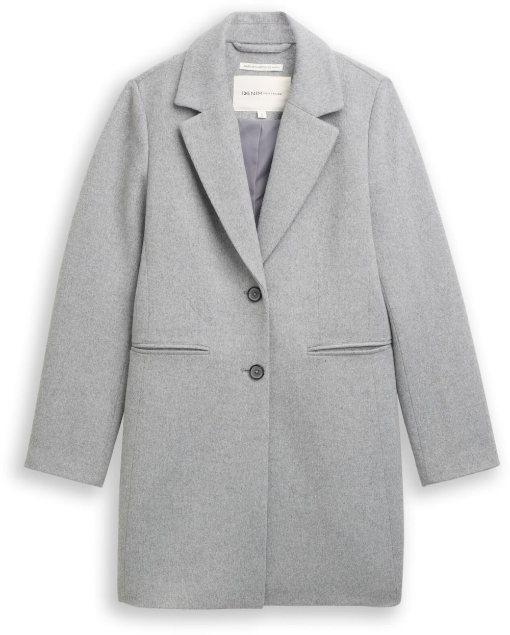TOM TAILOR DENIM Prechodný kabát  sivá