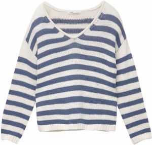 Pull&Bear Sveter  modrá / biela