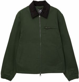 Pull&Bear Prechodná bunda  tmavohnedá / tmavozelená