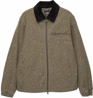 Pull&Bear Prechodná bunda  hnedá / tmavohnedá