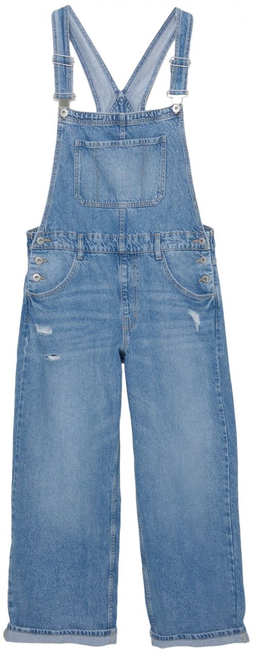 Pull&Bear Rifle na traky  modrá denim