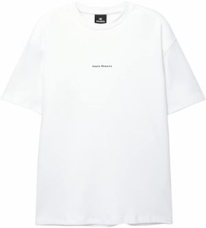 Pull&Bear Tričko 'GLORIA SILVA'  sivá / čierna / biela