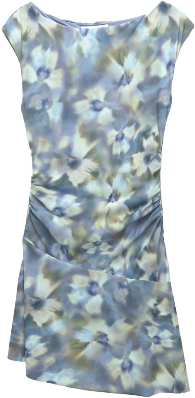 Pull&Bear Šaty  opálová / svetlomodrá / olivová / pastelovo zelená