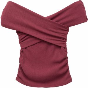 Pull&Bear Tričko  burgundská