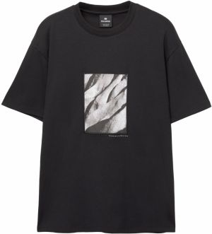 Pull&Bear Tričko  pastelovo zelená / čierna / biela