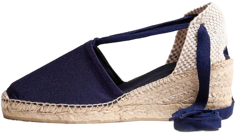 Toni Pons Espadrilky 'Valencia'  béžová / námornícka modrá