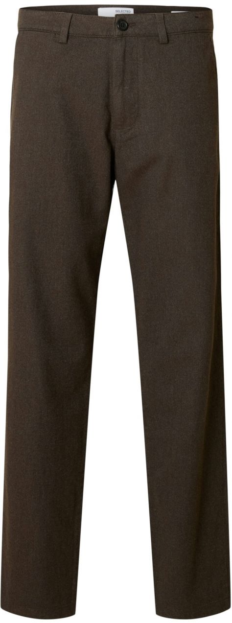 SELECTED Chino nohavice 'SLHMILES'  tmavohnedá