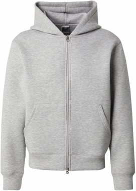 JACK & JONES Tepláková bunda  sivá melírovaná