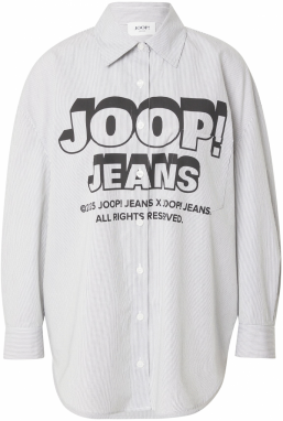 JOOP! Jeans Blúzka 'Brenda'  sivá / čierna / biela
