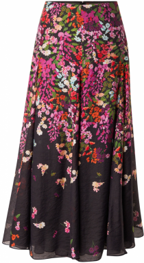 Ted Baker Sukňa  zelená / orchideová / oranžovo červená / čierna