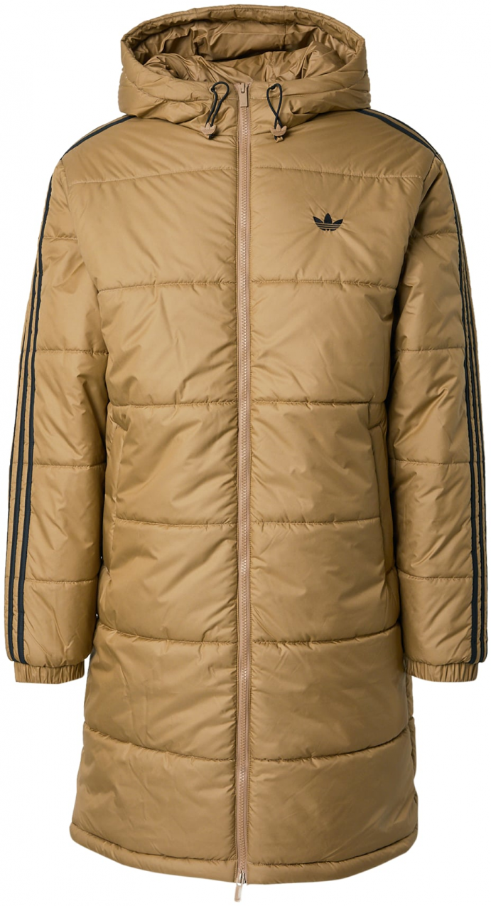 ADIDAS ORIGINALS Prechodný kabát 'Adicolor'  farba ťavej srsti / čierna
