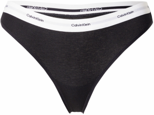 Calvin Klein Underwear Tangá  čierna / biela