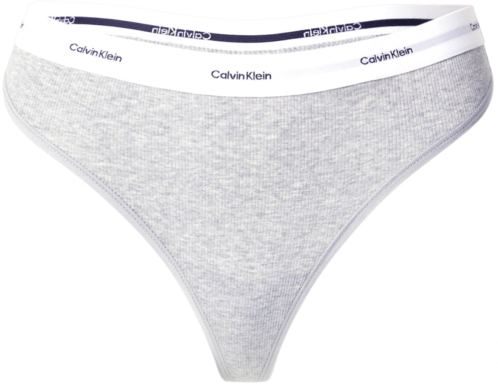 Calvin Klein Underwear Tangá  námornícka modrá / sivá melírovaná / biela