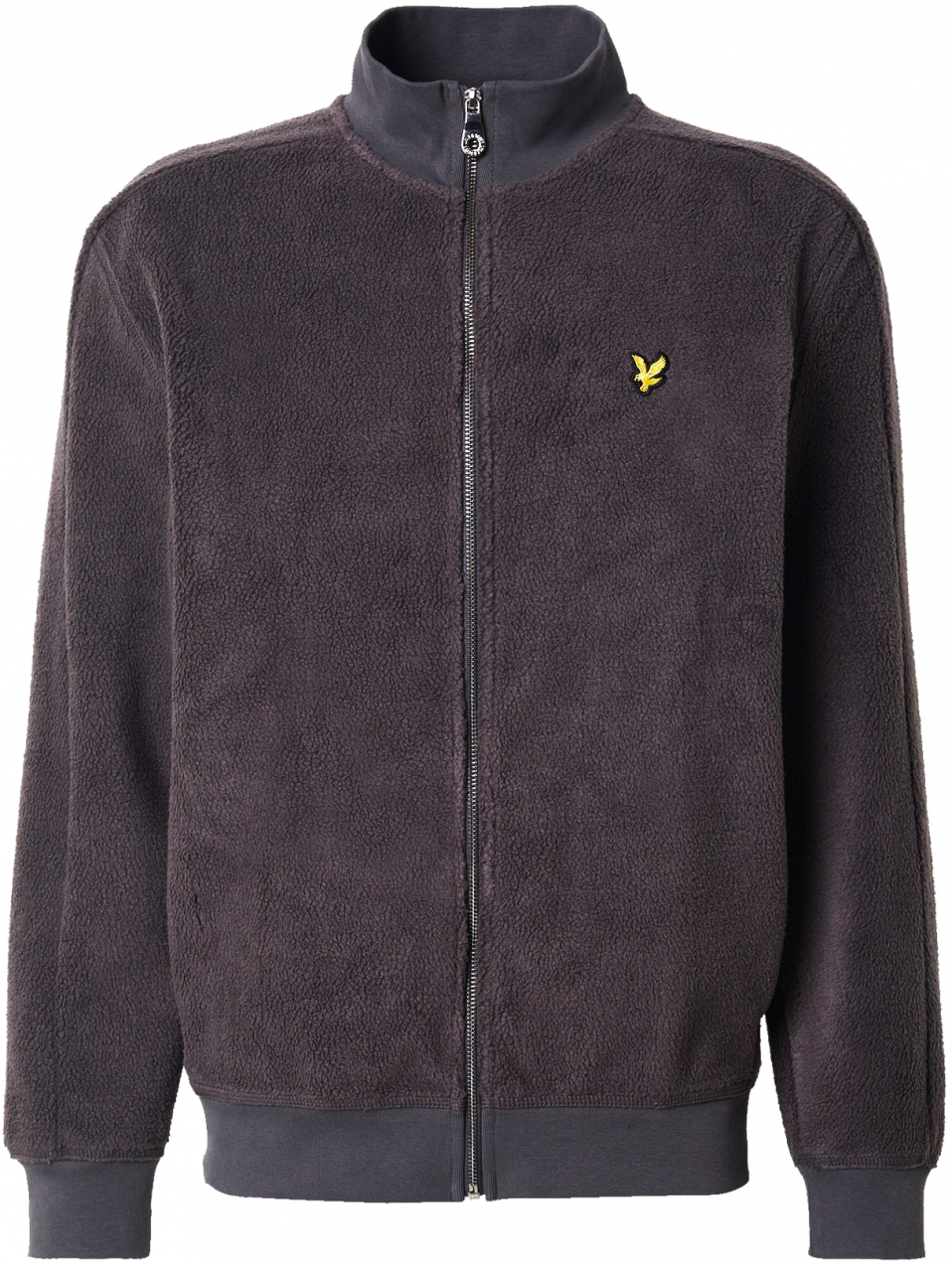 Lyle & Scott Flisová bunda  žltá / tmavosivá / čierna