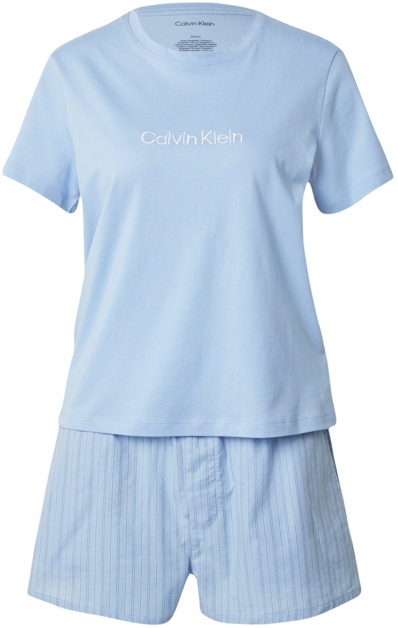 Calvin Klein Underwear Kraťasy  modrá / svetlomodrá / biela
