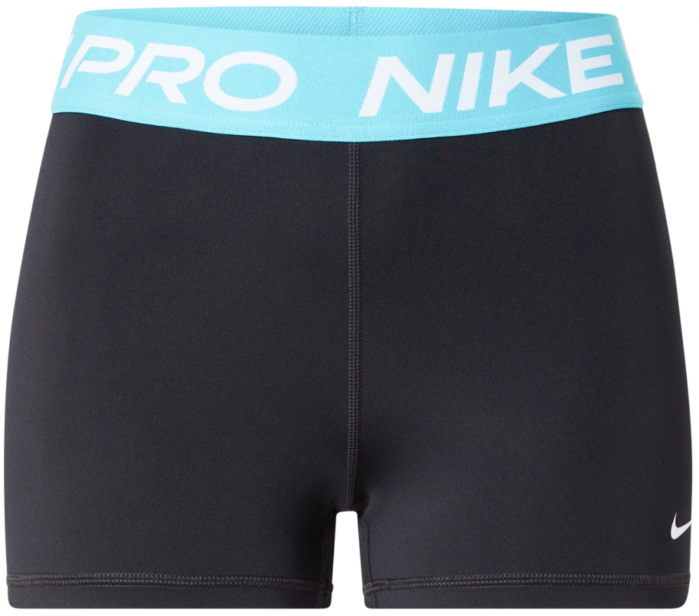 NIKE Športové nohavice 'Pro'  vodová / čierna / biela