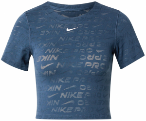 NIKE Funkčné tričko  námornícka modrá / biela
