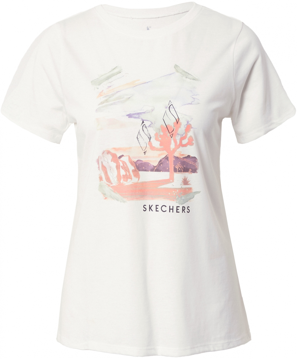 SKECHERS Funkčné tričko  koralová / biela