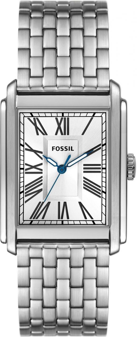 FOSSIL Analógové hodinky 'Carraway'  modrá / čierna / strieborná / biela