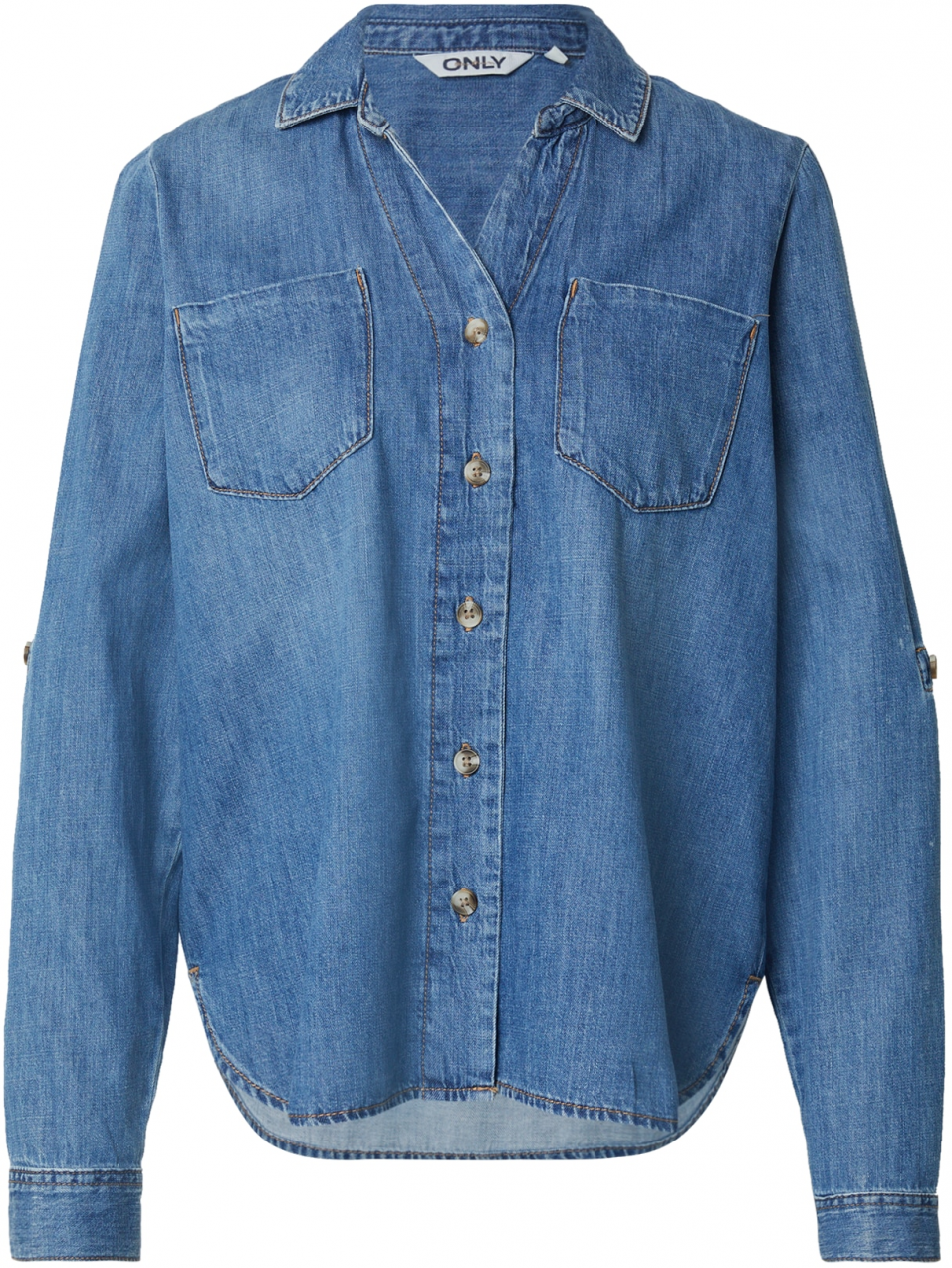 ONLY Blúzka 'ONLYASMIN'  modrá denim
