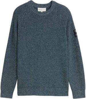 TOM TAILOR DENIM Sveter  antracitová / petrolejová / biela
