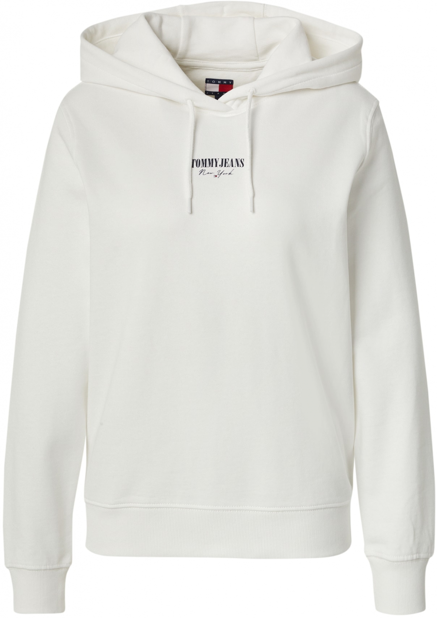 Tommy Jeans Mikina 'ESS'  červená / biela