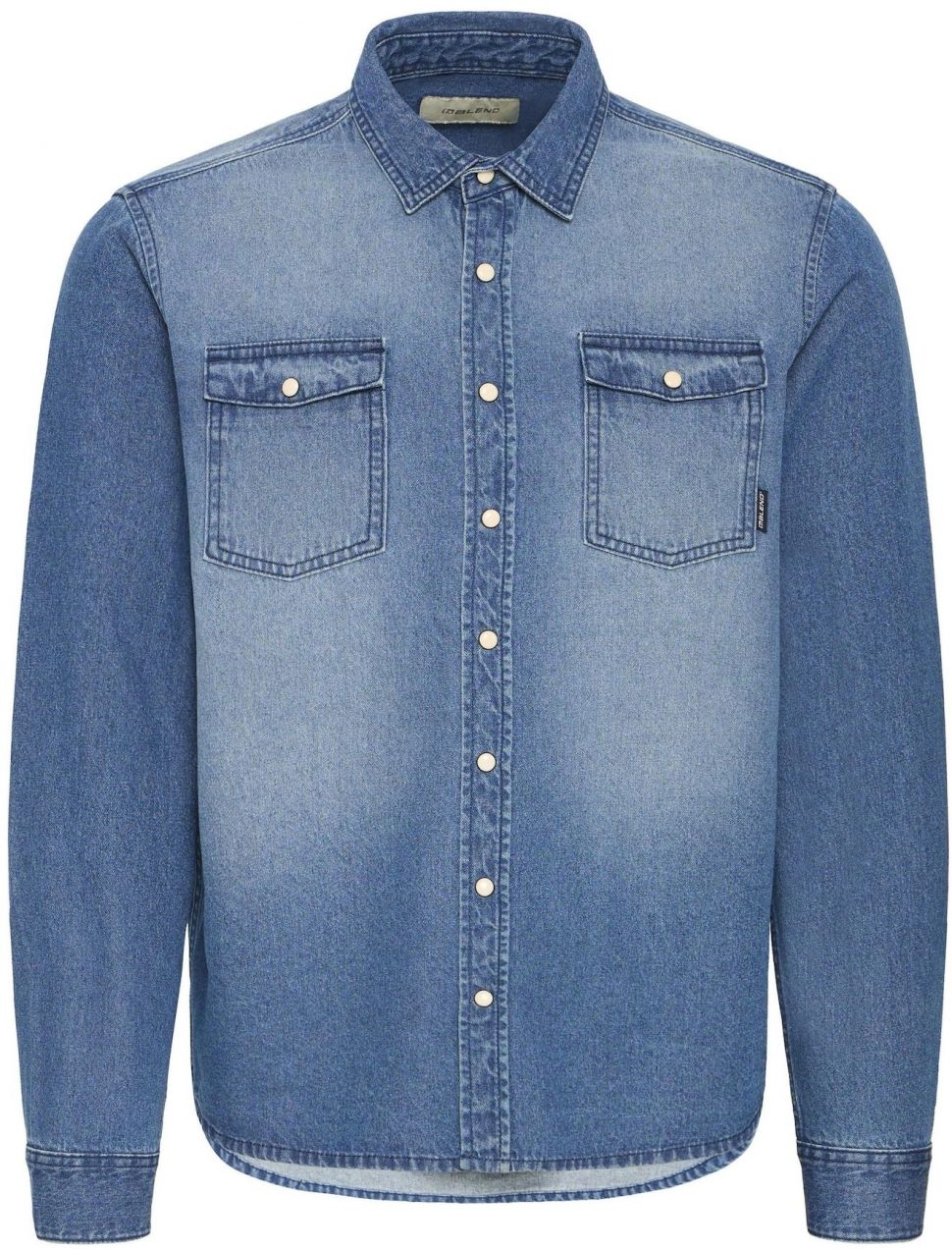 BLEND Košeľa 'BHDARGO'  modrá denim