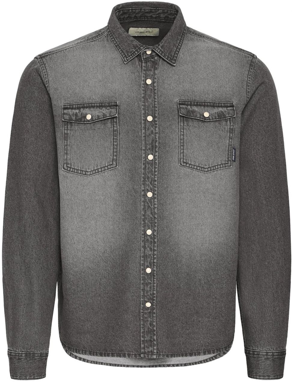BLEND Košeľa 'BHDARGO'  sivý denim