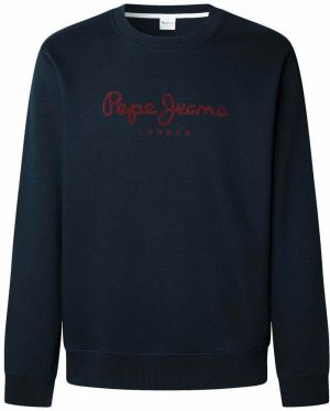 Pepe Jeans Mikina  tmavomodrá / červená