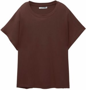 Pull&Bear Tričko  baklažánová