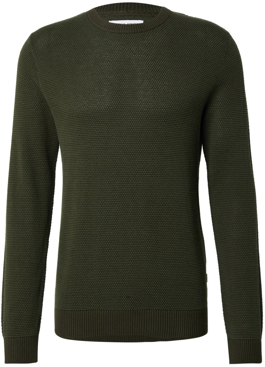 JACK & JONES Sveter 'JJEGlobe'  olivová