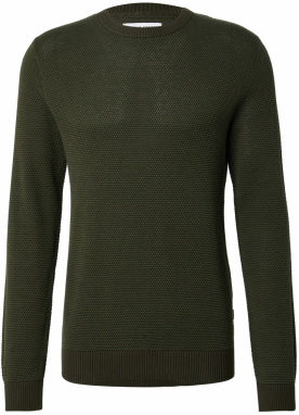 JACK & JONES Sveter 'JJEGlobe'  olivová