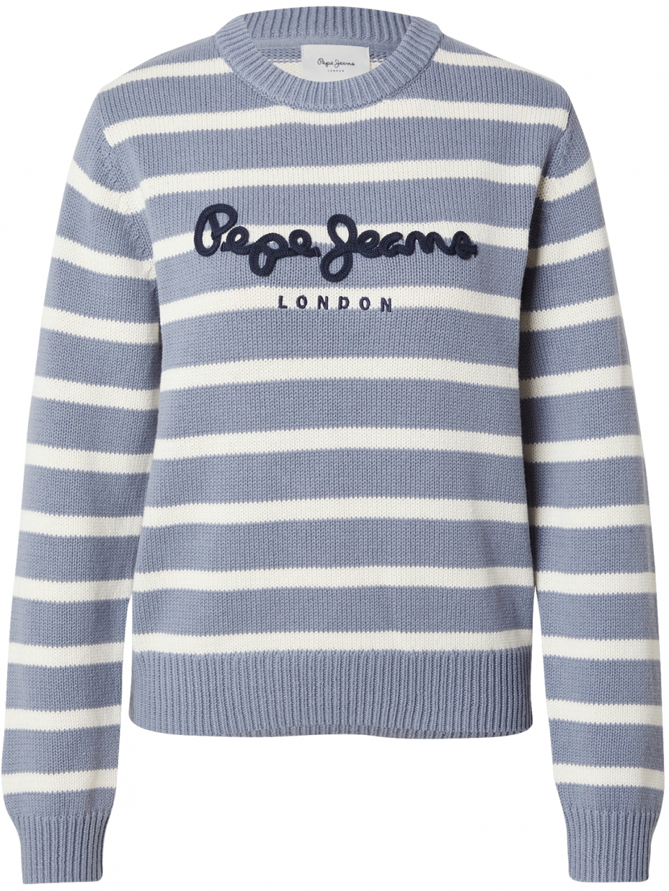 Pepe Jeans Sveter 'Caprice'  dymovo modrá / prírodná biela