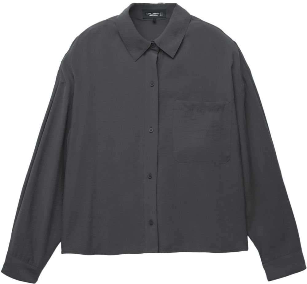 Pull&Bear Blúzka  tmavosivá