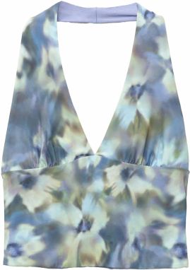 Pull&Bear Top  zafírová / pastelovo modrá / olivová / pastelovo zelená