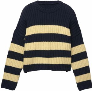 Pull&Bear Sveter  tmavomodrá / svetložltá