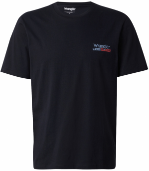 WRANGLER Tričko 'SMALL_AMERICANA'  námornícka modrá / opálová / červená
