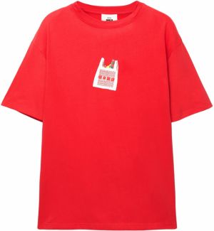 Pull&Bear Tričko  žltá / zelená / červená / biela