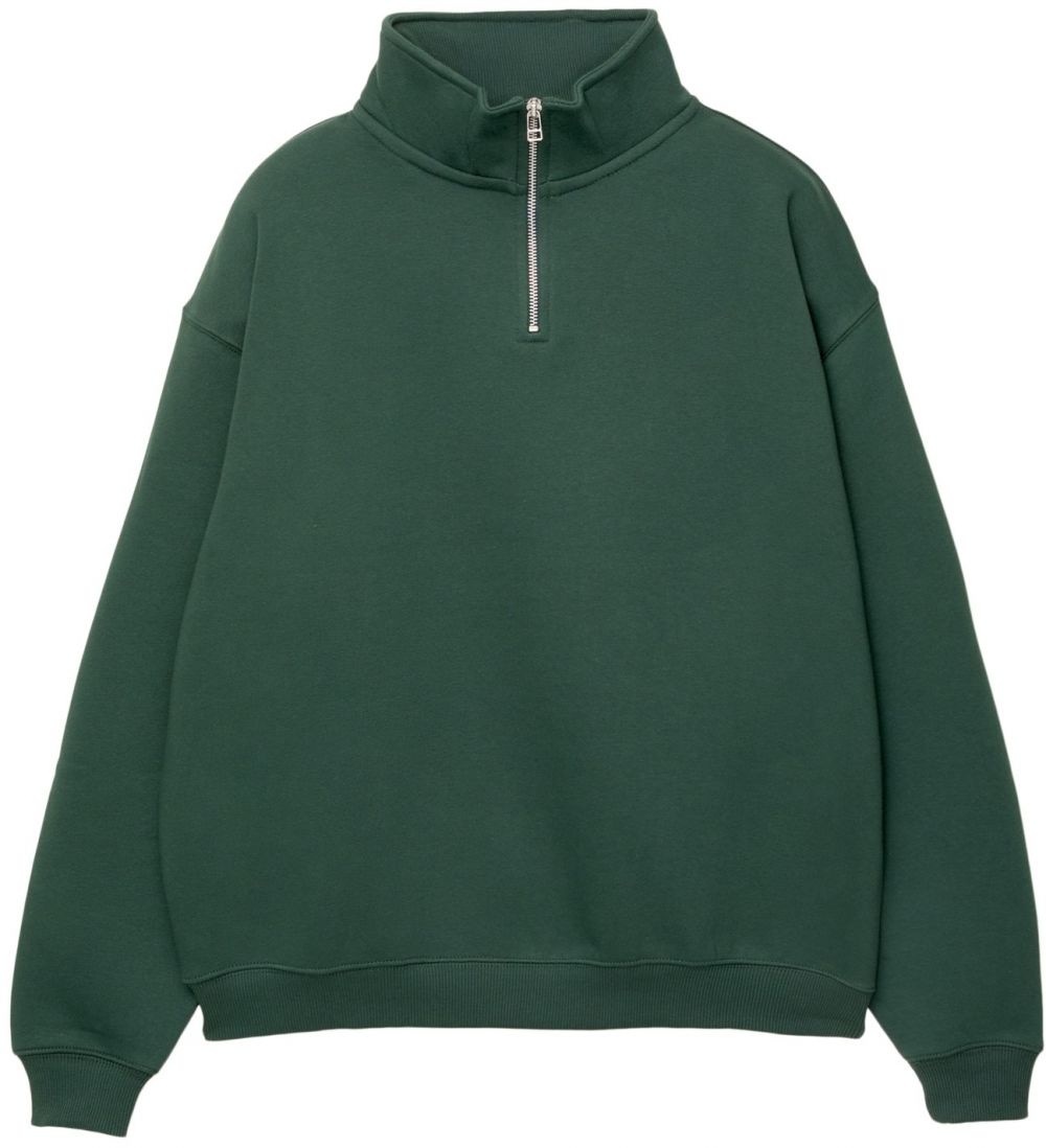 Pull&Bear Mikina  tmavozelená