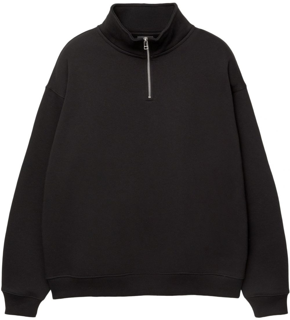 Pull&Bear Mikina  čierna