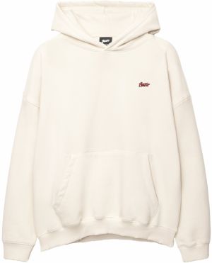 Pull&Bear Mikina 'STWD'  bordová / biela