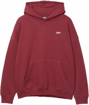 Pull&Bear Mikina  burgundská / biela