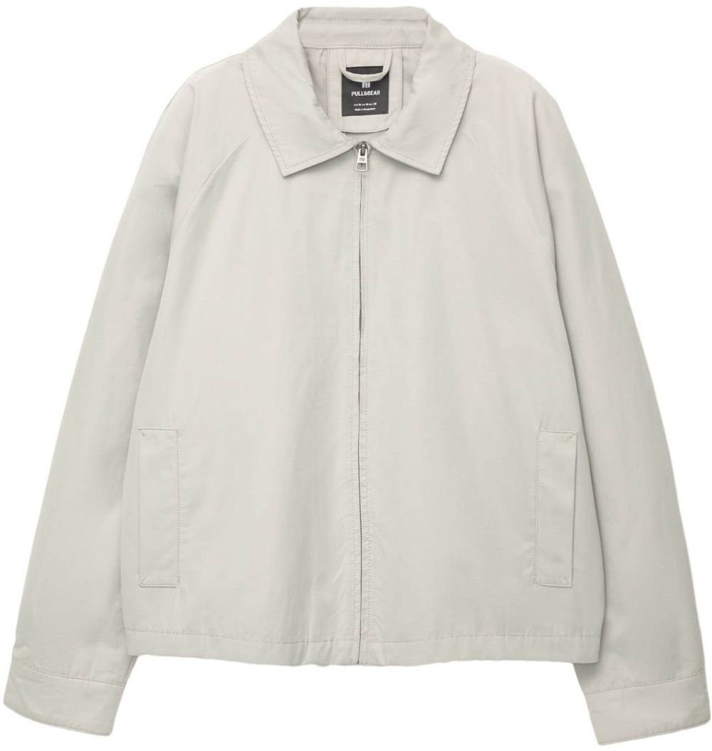 Pull&Bear Prechodná bunda  svetlosivá
