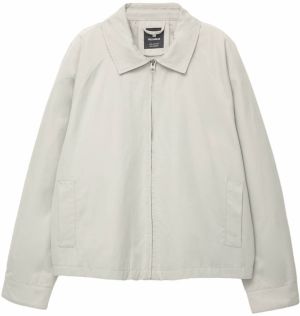Pull&Bear Prechodná bunda  svetlosivá