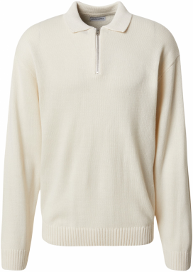 JACK & JONES Sveter 'JJEURBAN'  krémová